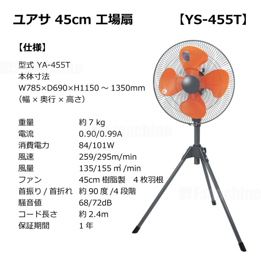 ナカトミ 45cm 工場扇【YS-455T】100V/50-60Hz ｜ ユアサ : 株式