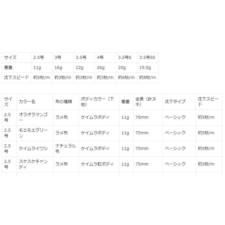 ヤマシタ/YAMASHITA エギ王K ケイムラ ベーシック 2.5号 イカエギ(メール便対応)｜f-marin｜10
