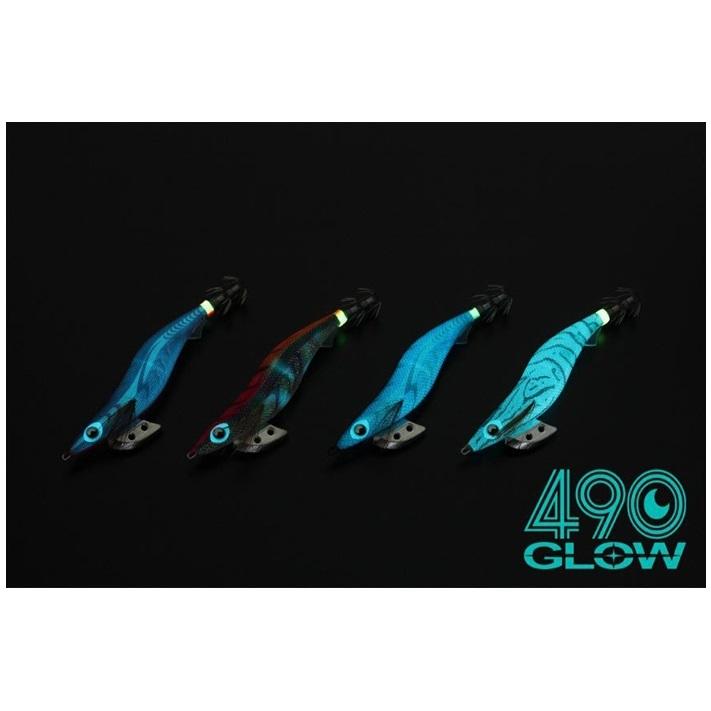 新品未使用　エギ王　ヤマシタ　イカ釣り　シマノ　ダイワ　廃盤　エギング　3.5号 ヤマシタ/YAMASHITA エギ王K 490グロー 3.5号 ベーシック 3.5 イカエギ