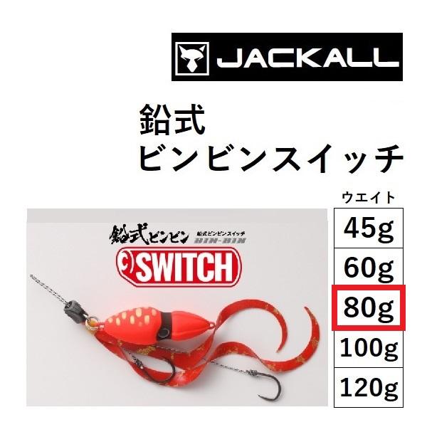 JACKALL（ジャッカル） 鉛式ビンビンスイッチ 80g 鯛ラバ・タイラバ