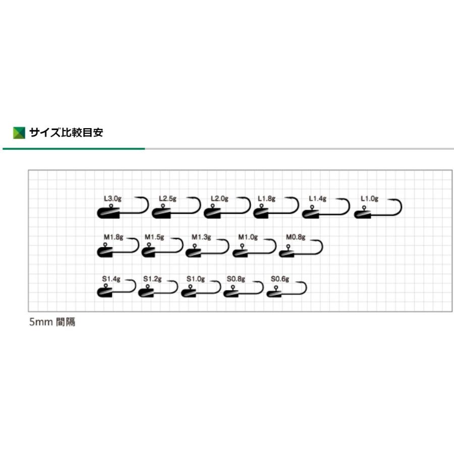 ODZ/土肥富 ラッシュヘッド ZH-44 M(4号)サイズ 0.8, 1, 1.3, 1.5, 1.8