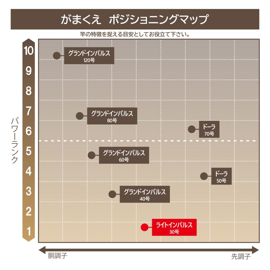 Gamakatsu（がまかつ） がまくえ ライトインパルス 30号 30-475 4.75m