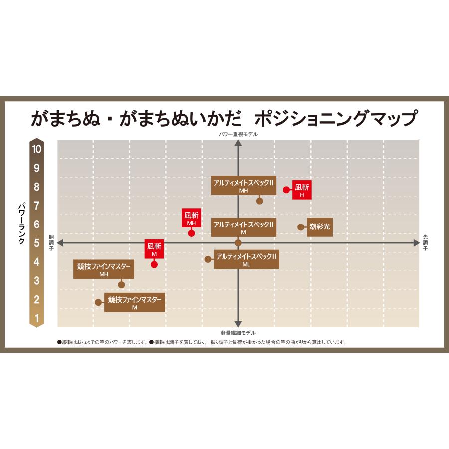 Gamakatsu（がまかつ） がまちぬ いかだ 凪斬 M 1.55 20204 筏竿 海上