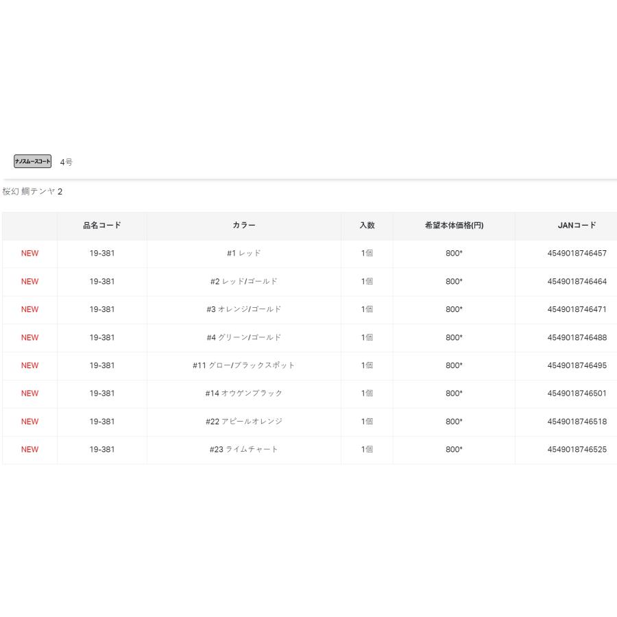 がまかつ/ラグゼ 桜幻 鯛テンヤ2 12号 約45g 19-351 鯛ラバ・タイラバ・一つテンヤ・鉛式 19351 おうげん OHGEN II Gamakatsu/LUXXE(メール便対応)｜f-marin｜25