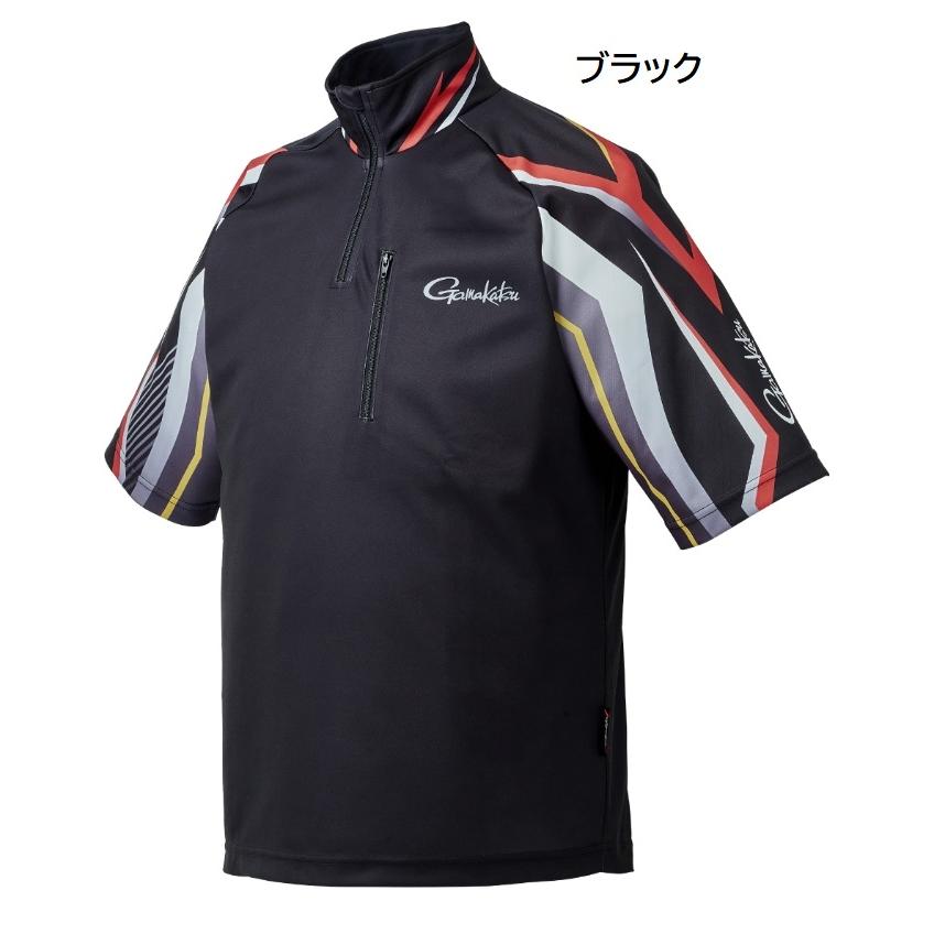 Gamakatsu がまかつ 2WAYプリントジップシャツ(半袖) GM3699 Gamakatsu がまかつ 2WAYプリントジップシャツ(半袖) GM3699