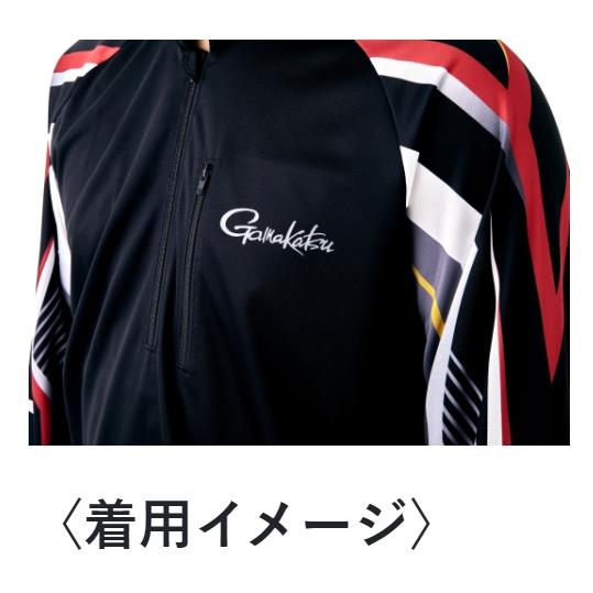 Gamakatsu がまかつ 2WAY プリントジップシャツフーディ GM-3700 Gamakatsu がまかつ 2WAY プリントジップシャツフーディ GM-3700