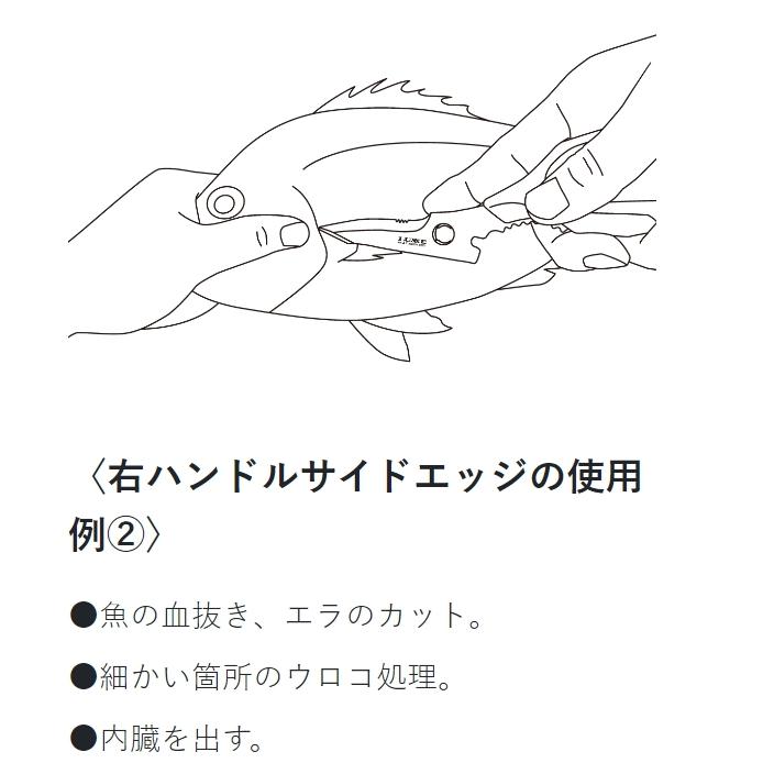 がまかつ ラグゼ マルチフィッシュシザー 21cm LE129 ハードケース付き 多機能シザー セレーション加工 サイドエッジ加工 ハサミ はさみ LE-129｜f-marin｜09