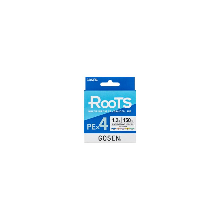 GOSEN（ゴーセン） ROOTS PE×4 200m マルチカラー GMR4520 0.6,0.8,1