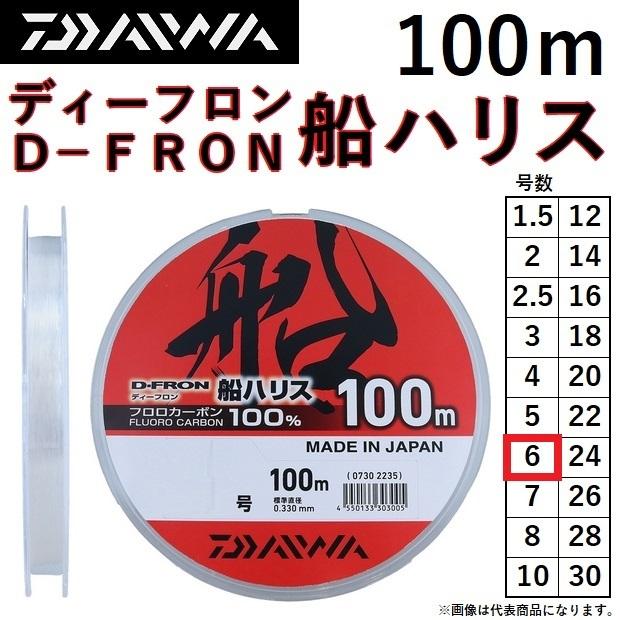 DAIWA（釣り） ダイワ/DAIWA ディーフロン船ハリス 100m 6号 D-FRON 
