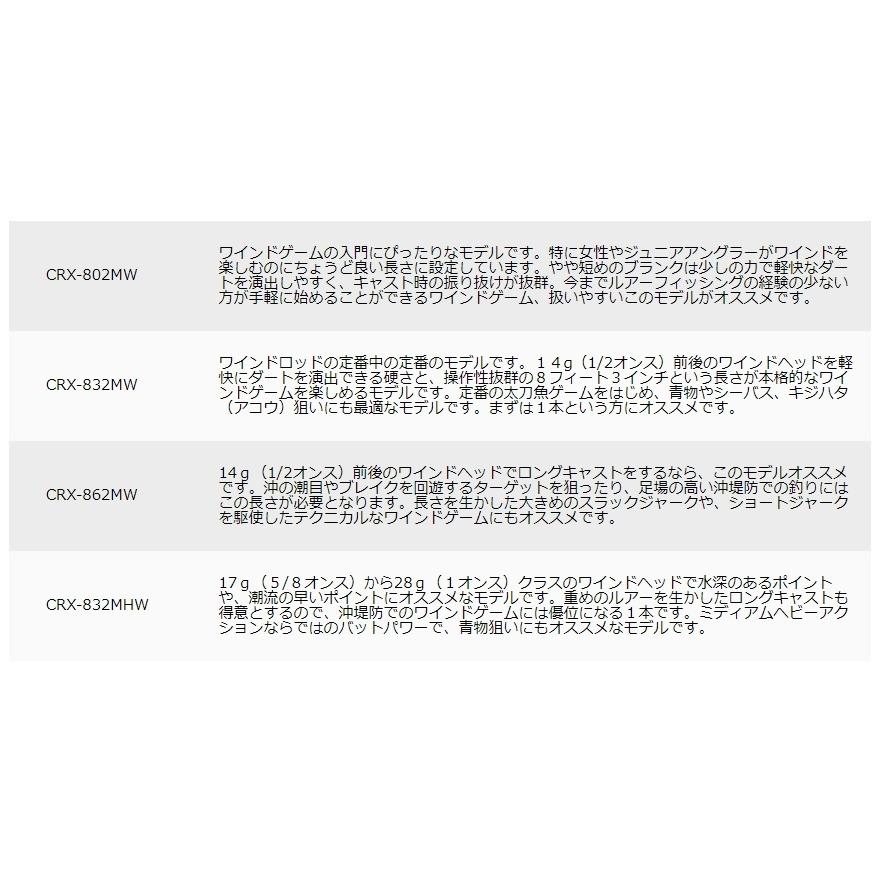 Major Craft（メジャークラフト） 三代目 クロステージ タチウオ WIND