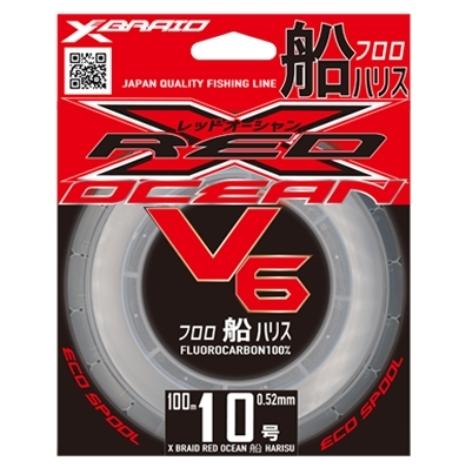 YGK YGK・よつあみ XBRAID レッドオーシャン V6 船ハリス 100m 18号