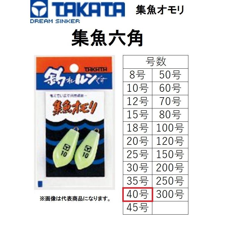 72円 春の新作シューズ満載 タカタ Takata 六角おもり 小田原オモリ パック 30号 鉛