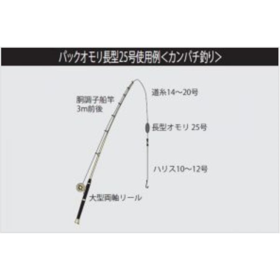 タカタ/TAKATA 長おもり(長型オモリ) パック 18, 20号 鉛・ナマリ釣り