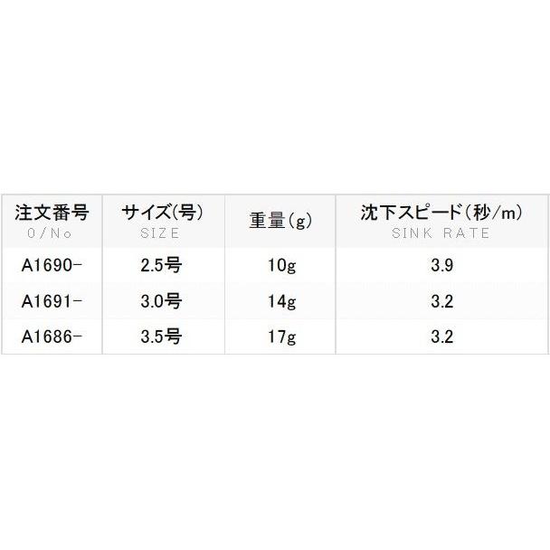 DUEL・YO-ZURI EZ-Q キャスト ラトル 3.5号 A1686 アオリイカエギングぱたぱたイカエギCASTイージーキューデュエルヨーヅリ(定形外郵便対応)｜f-marin｜06