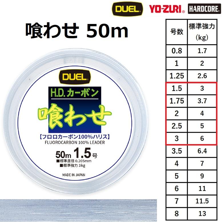 DUEL（デュエル） (2025年新製品)デュエル/DUEL HDカーボン 喰わせ 50m