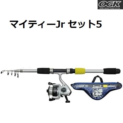 大阪漁具 OGK/大阪漁具 マイティーJr セット 5 レッド,ブルー 1.65m