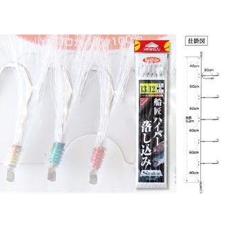 ハリミツ 船匠ハイパー落し込み 13-12号 O-846 落とし込みサビキ