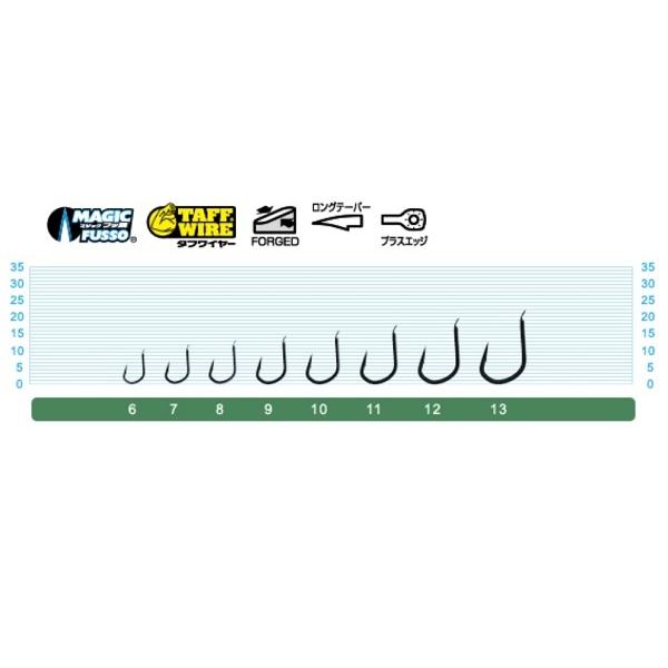 オーナー/カルティバ ジガーライトマダイ早掛 JF-42 6, 7, 8, 9, 10, 11, 12, 13号 No.16575 ルアー用フック タイラバ OWNER / CULTIVA(メール便対応)｜f-marin｜03