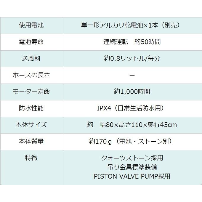 冨士灯器 冨士灯器・Fuji-toki パワーポンプ FP-800 電池式エアー