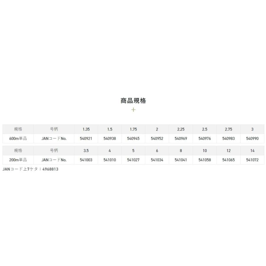 サンライン 松田スペシャル ブラックストリームマークX 200m 3.5, 4, 5 号 プラズマナイロンラインエックスSUNLINE(メール便対応)｜f-marin｜11