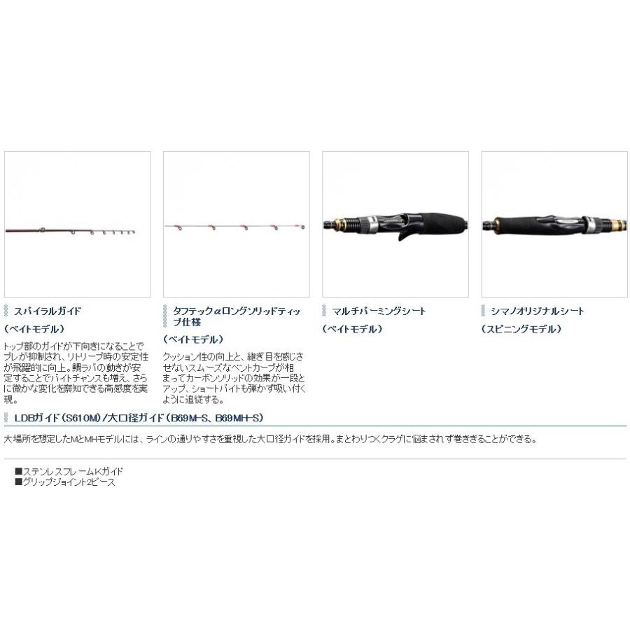 シマノ 【大型商品】シマノ/SHIMANO 16炎月BB B69L-S 船用鯛ラバ シマノ 【大型商品】シマノ/SHIMANO 16炎月BB B69L-S 船用鯛ラバ