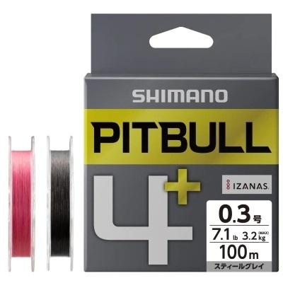 シマノ/SHIMANO ピットブル4 + ( プラス ) 100m 0.15, 0.2号 LD-M44V 4本組PEライン国産・日本製  PITBULL4PLUS(メール便対応)｜f-marin｜04