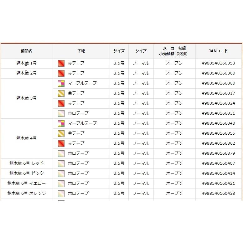 林釣漁具製作所/HAYASHI 餌木猿 ノーマル 3.5号 1,2,3,4,5,6,7,8,9,10