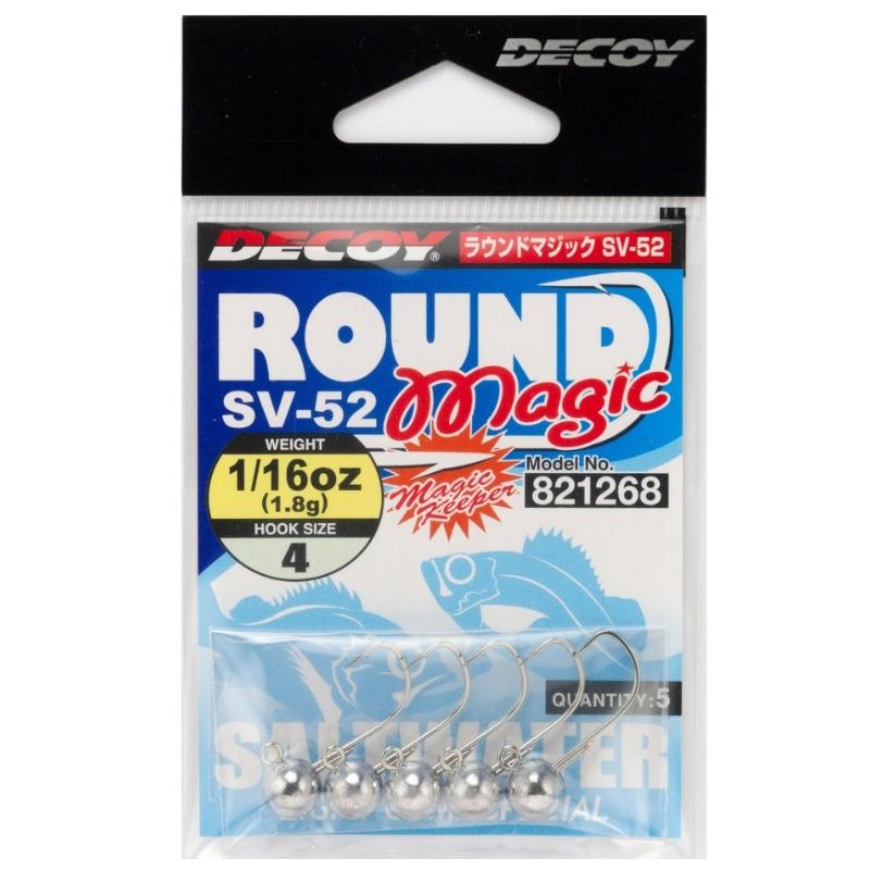 デコイ Decoy ラウンドマジック Sv 52 3サイズ 2 5 3 5 5 7g アジ メバル用ジグヘッド メール便対応 フィッシングマリンpaypayモール店 通販 Paypayモール