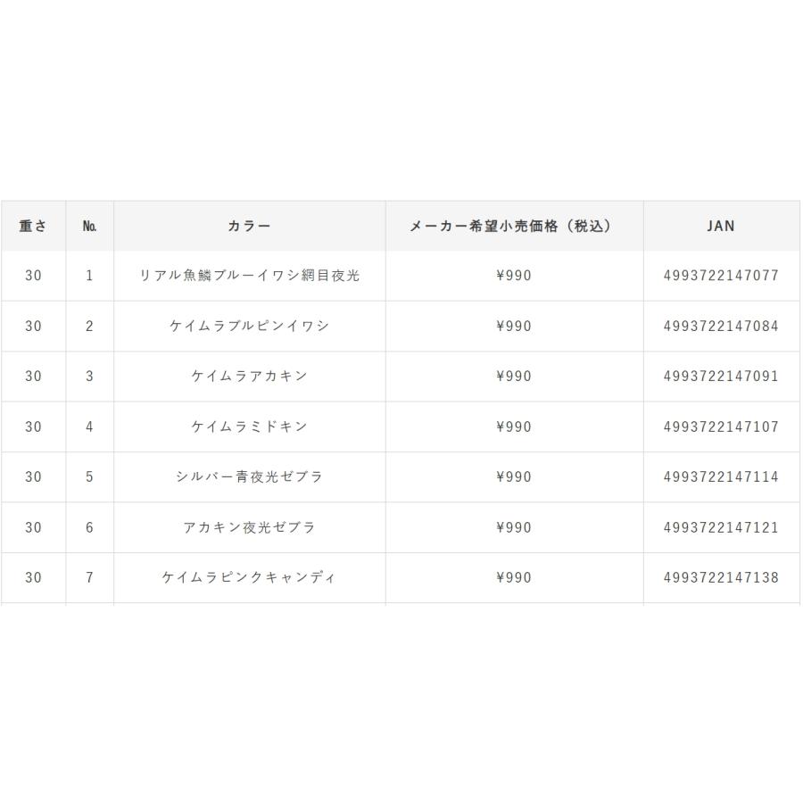 ハヤブサ/Hayabusa ジャックアイ サワラスピン 50g FS437 メタルジグ ソルトルアー サワラキャスティング ショア・オフショア ジギング ブレード付 青物・底物｜f-marin｜14