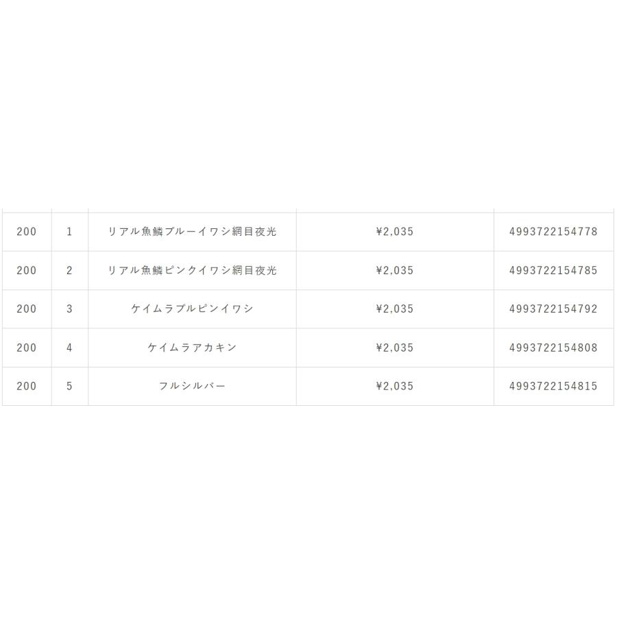 ハヤブサ/Hayabusa ジャックアイ 船マキ 200g FS401 ソルトルアーメタルジグ 青物用ブーレドジグ JACK EYE FuneMaki HuneMaki(メール便対応)｜f-marin｜16