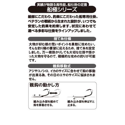 Hayabusa（ハヤブサ） 船極 のませ青物 親鈎移動式 2本鈎 2セット