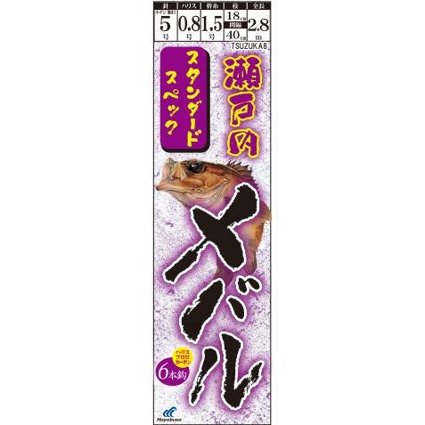 Hayabusa（ハヤブサ） 瀬戸内本気メバル パープルMIXノーマル 6本針