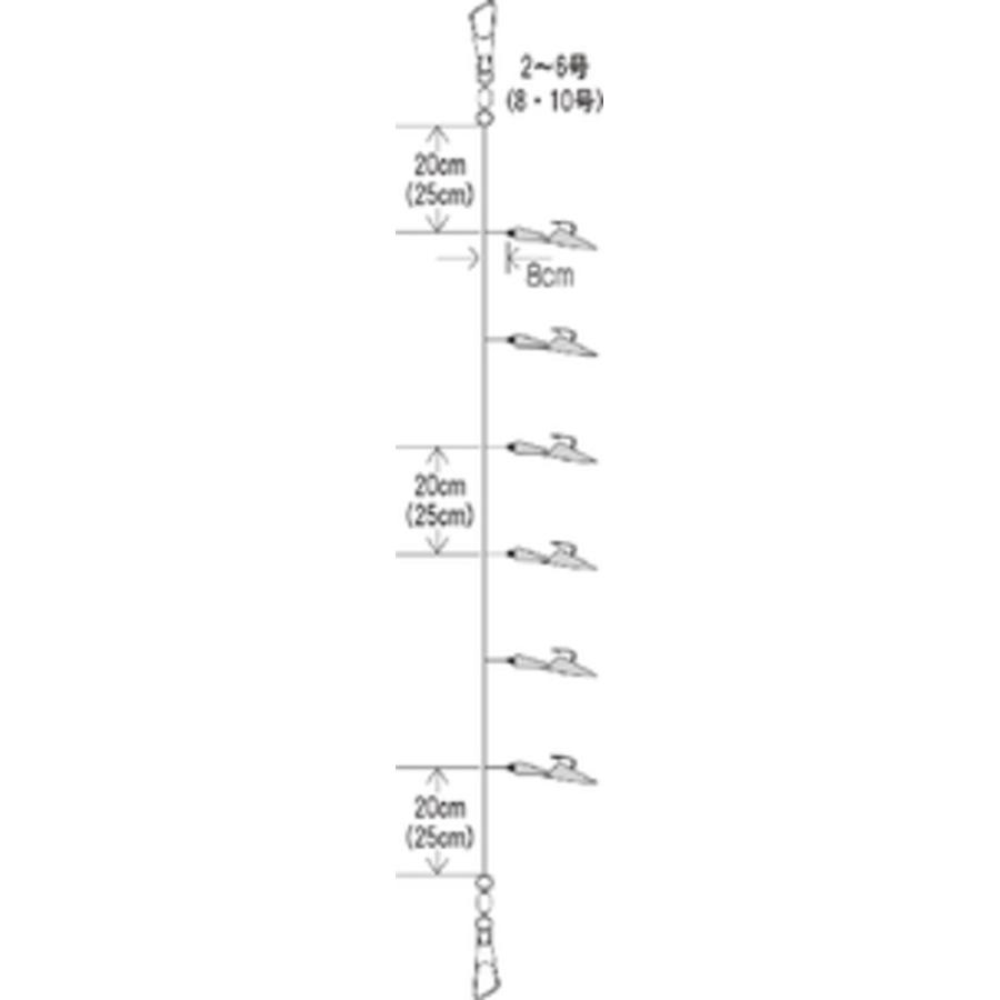 Hayabusa（ハヤブサ） ぐるくんサビキ ケイムラMIXスキン 8-8号 6本鈎