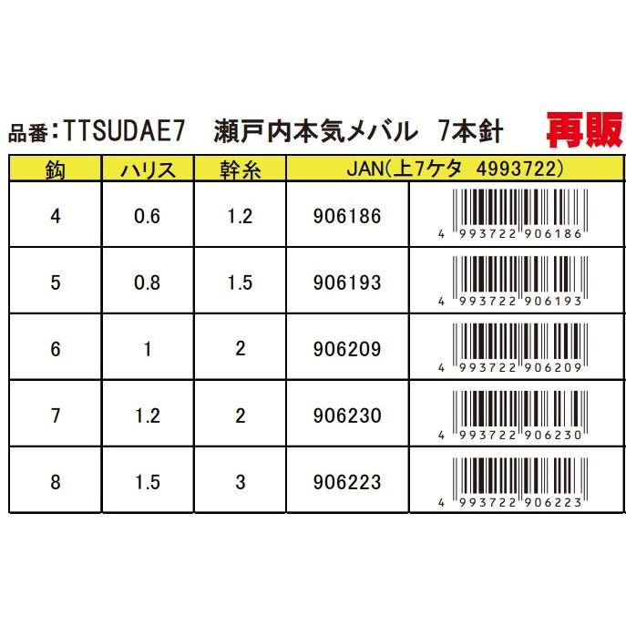 Hayabusa ハヤブサ/Hayabusa 瀬戸内本気メバル 7本針 TTSUDAE7