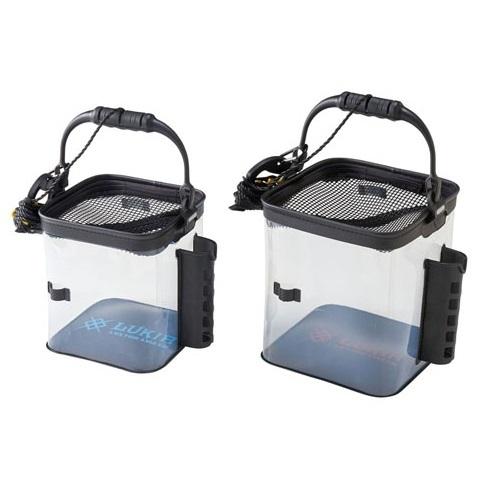 浜田商会 ルキア EVAランガンクリアーバケツ（ロッドスタンド付）21cm