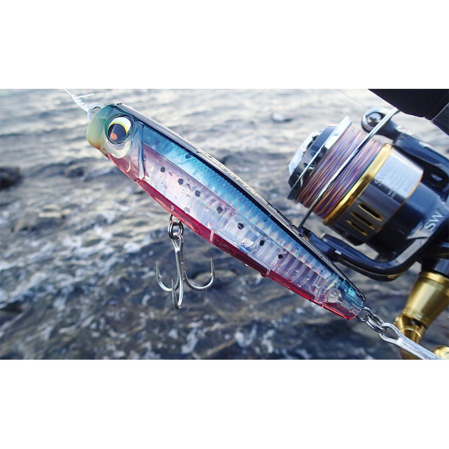D トップウォーター ハードルアー シルバー/ブルー DUEL（デュエル） デュエル/DUEL L-ブルー バブルジェット 90F 90mm