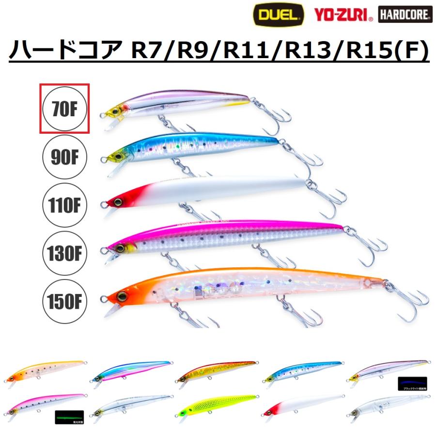 deps RAID DUOなどハードルアーセット HARDCORE (2026年新製品)デュエル/DUEL ハードコア R7 70F 4.5g 70mm