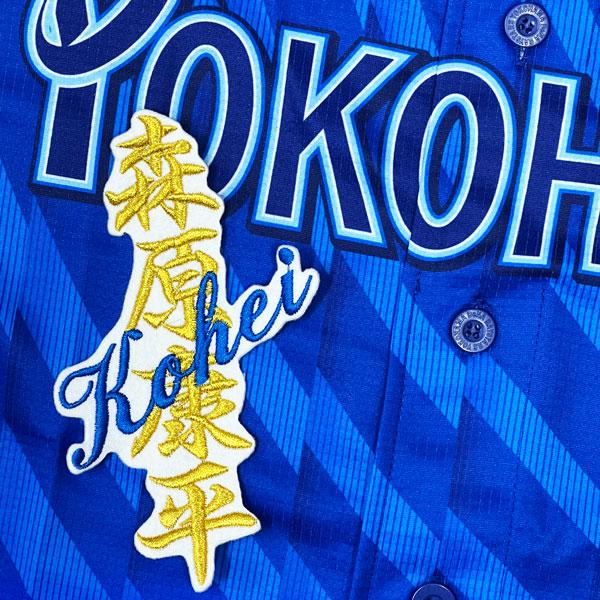 ☆送料無料☆横浜 DeNA ベイスターズ 森原康平 ネーム 白 応援 刺繍