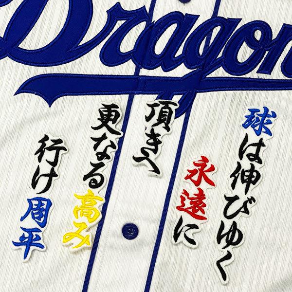 再入荷 送料無料 中日 ドラゴンズ 高橋周平 応援歌 白布 刺繍 ワッペン ユニフォーム Cisama Sc Gov Br