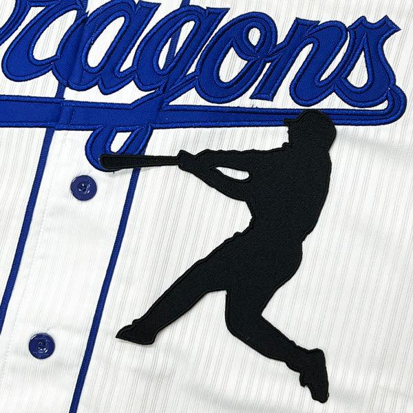 ☆送料無料☆中日 ドラゴンズ 立浪和義 シルエット 応援 刺繍 ワッペン