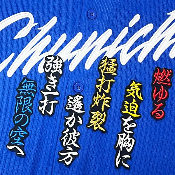 ☆送料無料☆中日 ドラゴンズ 細川成也 応援歌 黒布 応援 刺繍