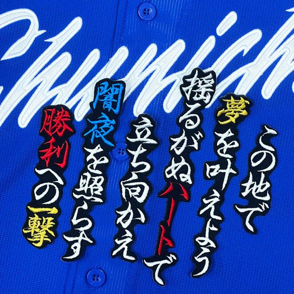 ☆送料無料☆中日 ドラゴンズ ボスラー 応援歌 黒布 応援 刺繍