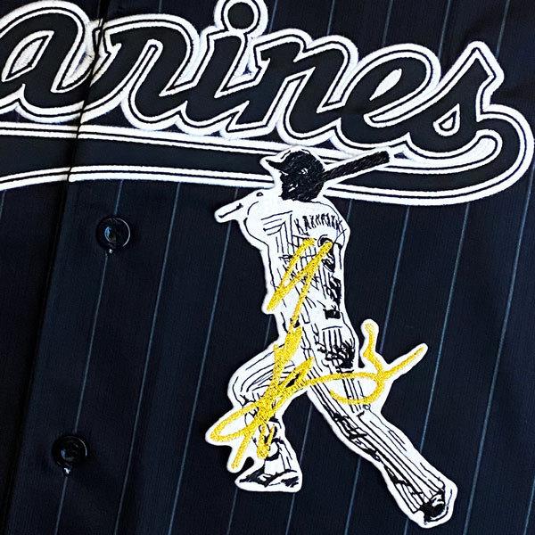 ☆送料無料☆千葉 ロッテ マリーンズ 角中勝也 シルエット 2＆サイン