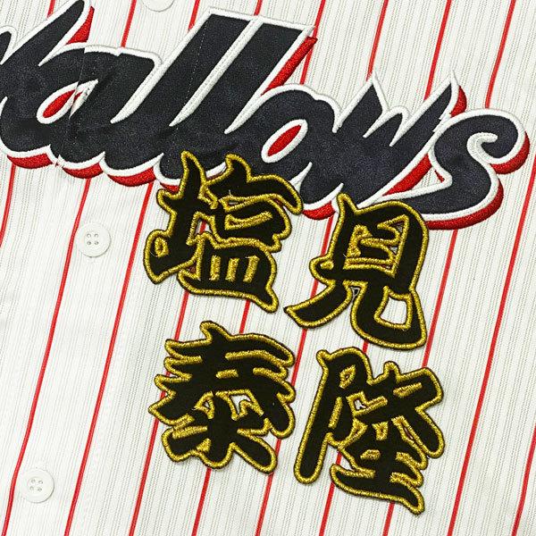 ☆送料無料☆東京 ヤクルト スワローズ 塩見泰隆 勘亭流 名前 刺繍