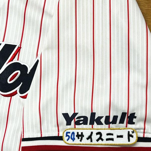 ☆送料無料☆東京 ヤクルト スワローズ サイスニード ネーム 4 刺繍 