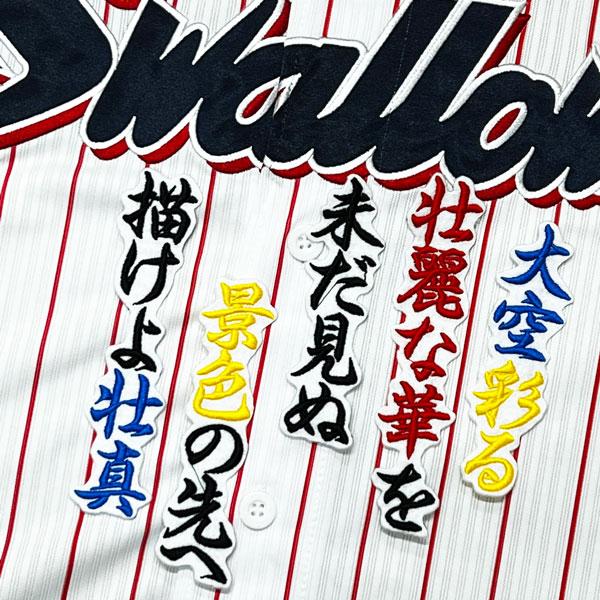 ☆送料無料☆東京 ヤクルト スワローズ 内山壮真 応援歌 白 刺繍