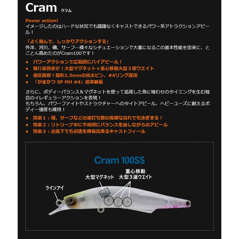ヒフミクリエイティング クラム 100SS タイプ：SS (スローシンキング
