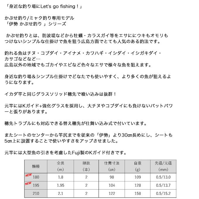 櫻井釣漁具 伊勢かぶせ釣り 210 (かぶせ釣り/ミャク釣り専用ロッド