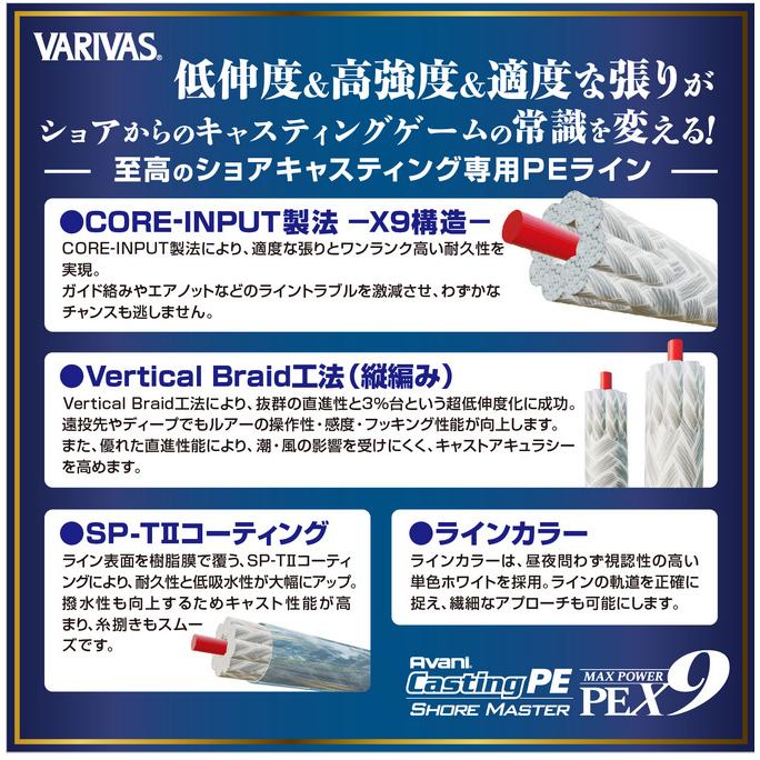VARIVAS（バリバス） 【取り寄せ商品】 アバニ キャスティングPE