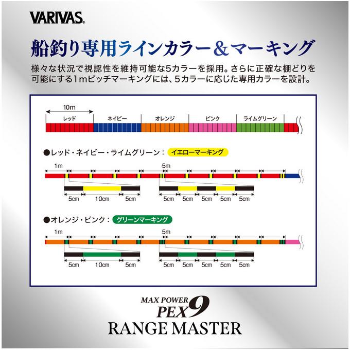 VARIVAS（バリバス） 【取り寄せ商品】 マックスパワーPE X9 レンジ